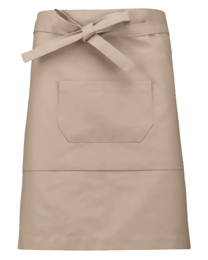 Tablier coton mi-long (coloris beige)