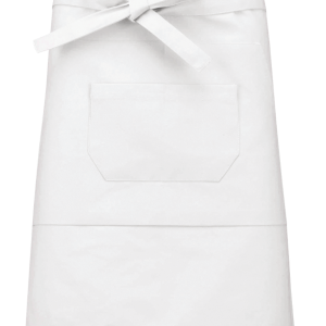 Tablier coton mi-long (coloris blanc)