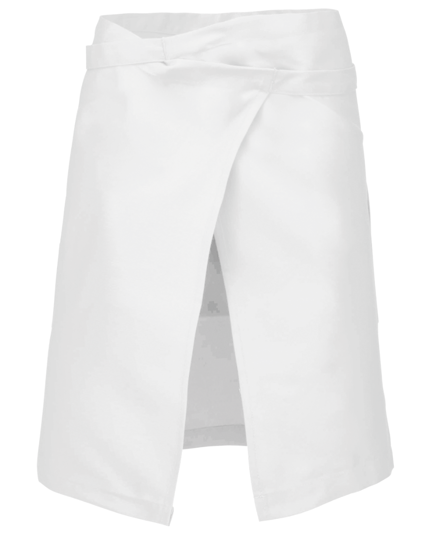 Tablier coton mi-long (coloris blanc, dos)