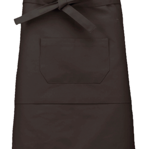 Tablier coton mi-long (coloris chocolat)