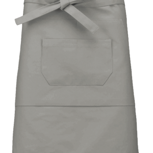Tablier coton mi-long (coloris gris clair)