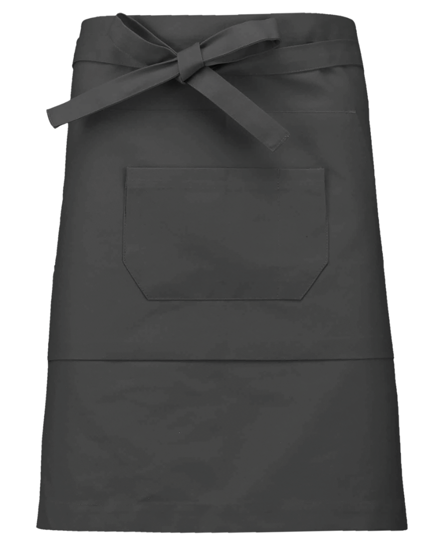 Tablier coton mi-long (coloris gris foncé)