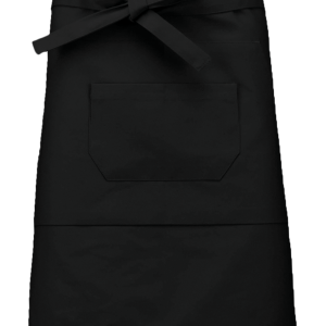 Tablier coton mi-long (coloris noir)