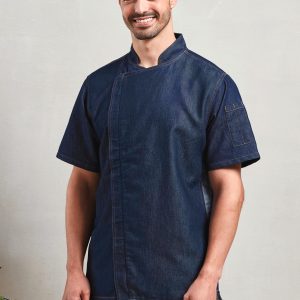 Veste de cuisine à fermeture zippée unisexe (vue 1)