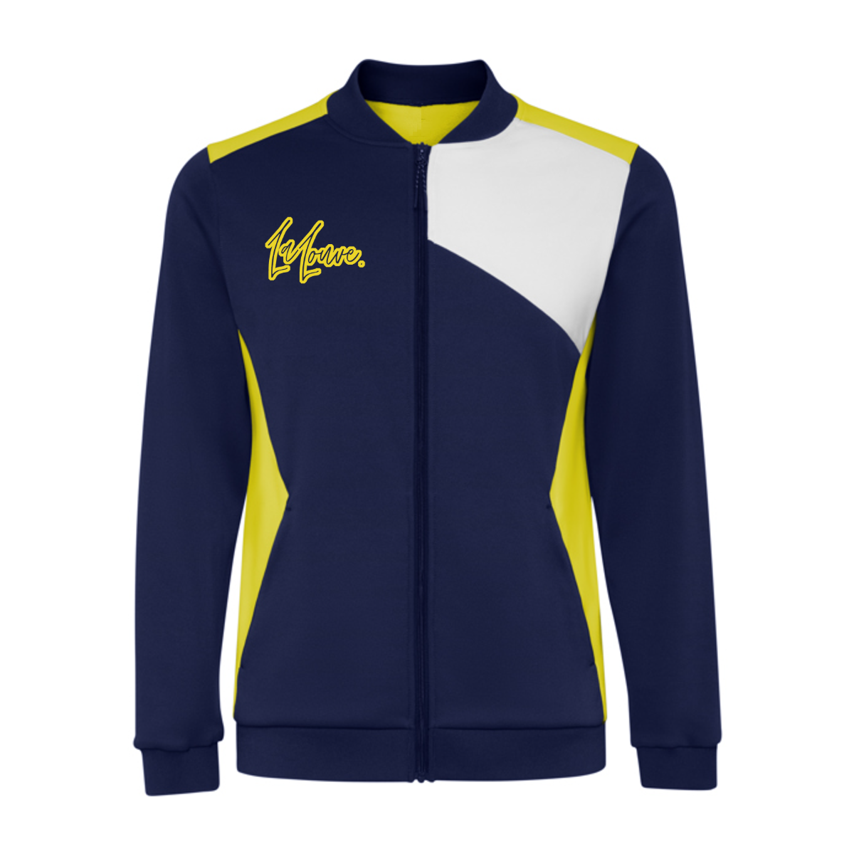 Veste de sport zippée avec empiècement brodable unisexe - RLSU0340