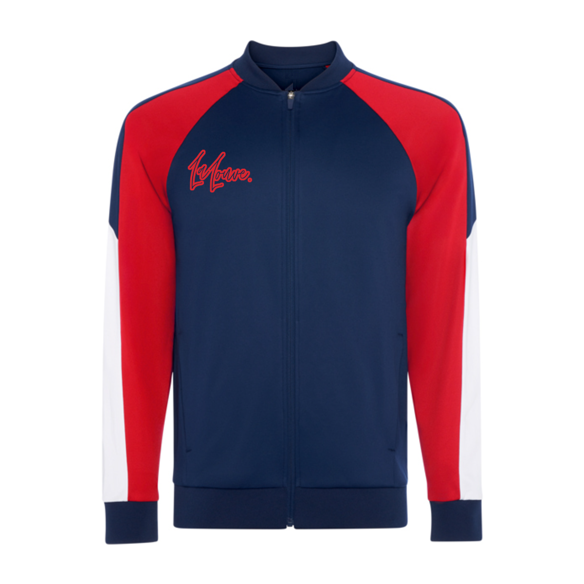 Veste de sport bicolore manches raglan unisexe - RLCQ0435