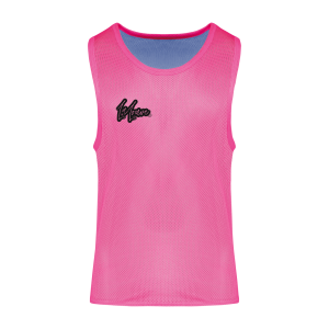Chasuble réversible en filet multisport Rose fluo / Bleu ciel TTPA042-48 - La Louve Store