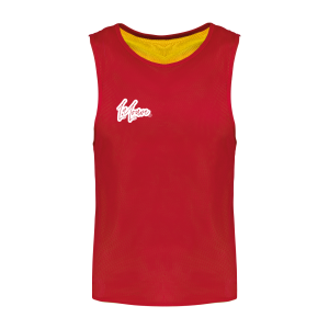 Chasuble réversible en filet multisport Rouge / Jaune TTPA042-48 - La Louve Store