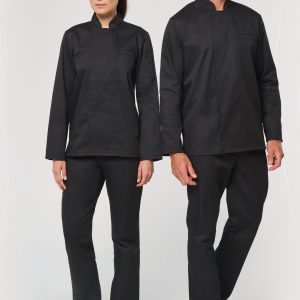 Veste de cuisine écoresponsable manches longues unisexe (vue 1)